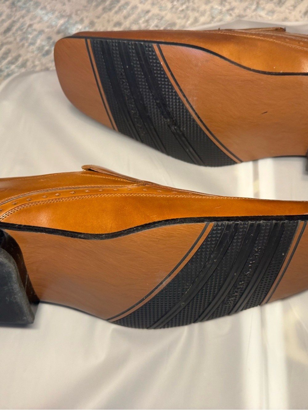 Stacy Adams Tan Leather Loafers